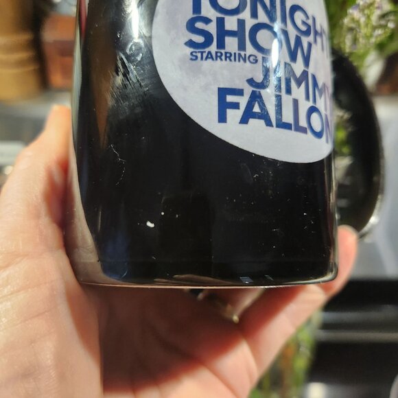 The Tonight Show Starring Jimmy Fallon Black Ceramic Coffee Mug - Picture 2 of 6